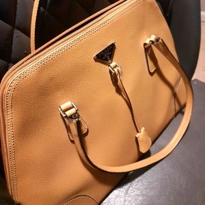 Camel tote purse